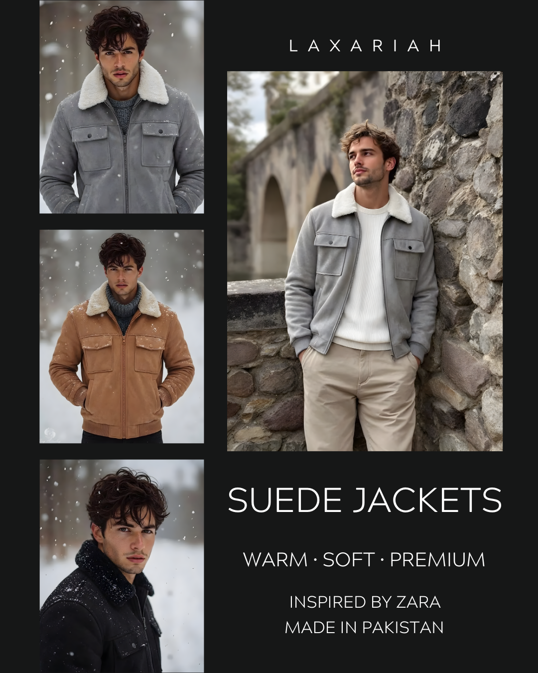 Premium Soft Suede Leather Jackets – Men