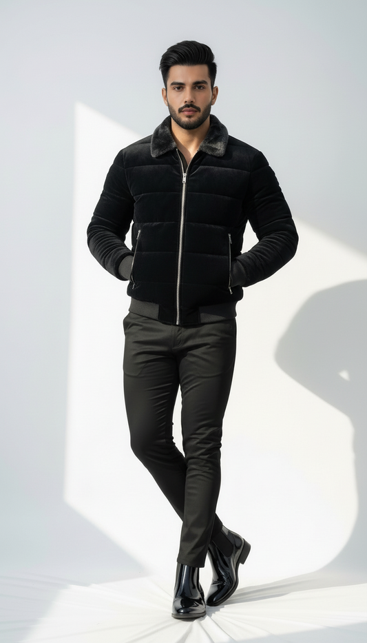 Frost Noir Elite Puffer Satin