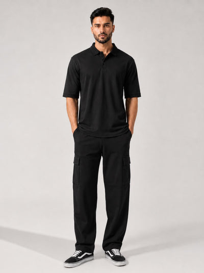 Signature Polo Black