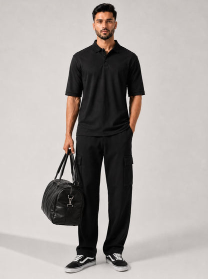 Signature Polo Black