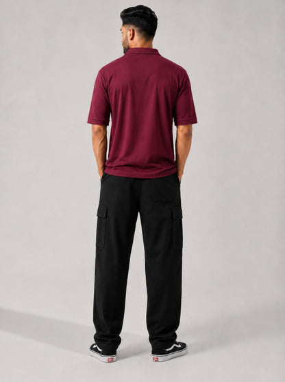 Signature Polo Maroon