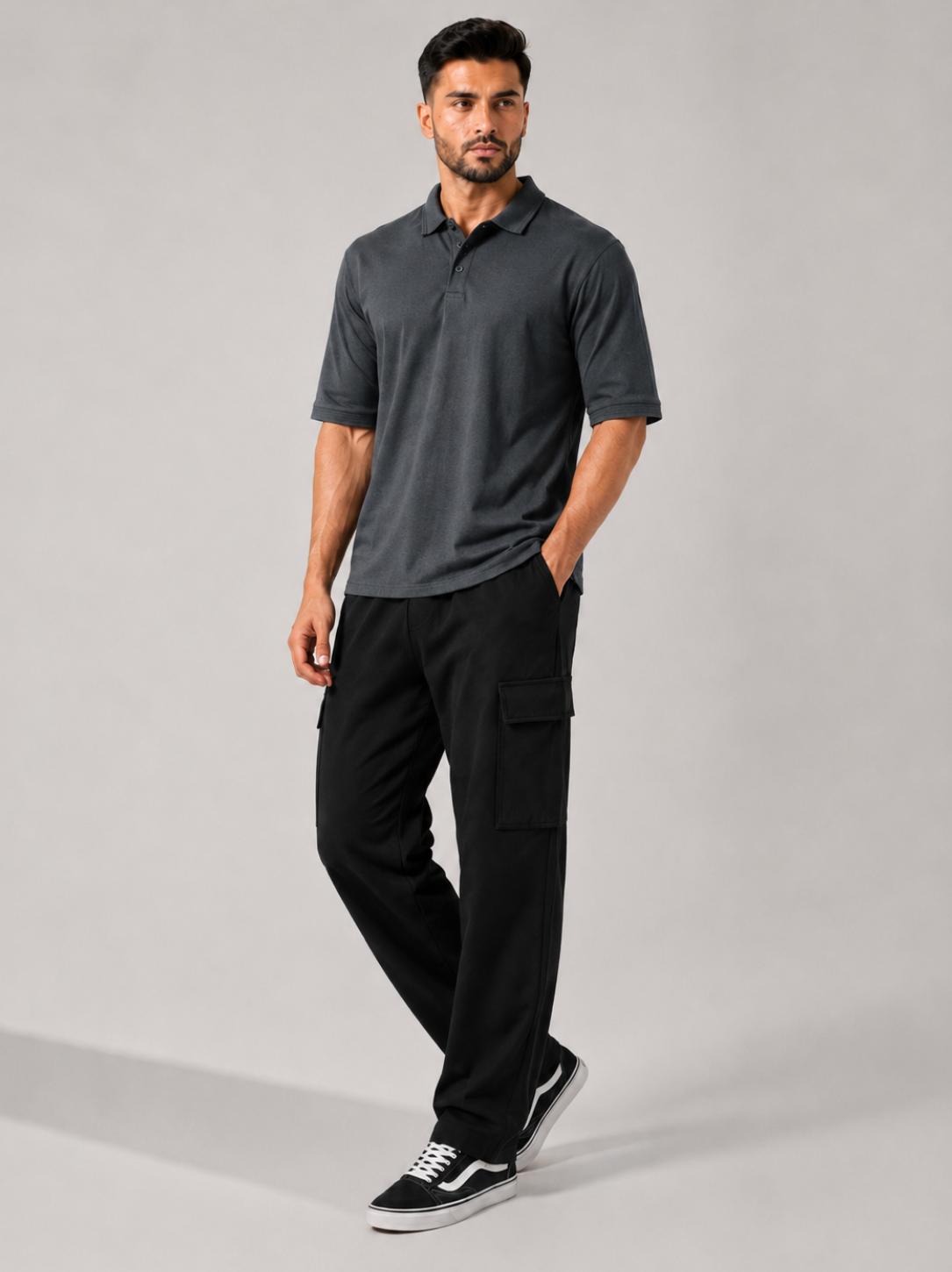 Signature Polo Heather Grey
