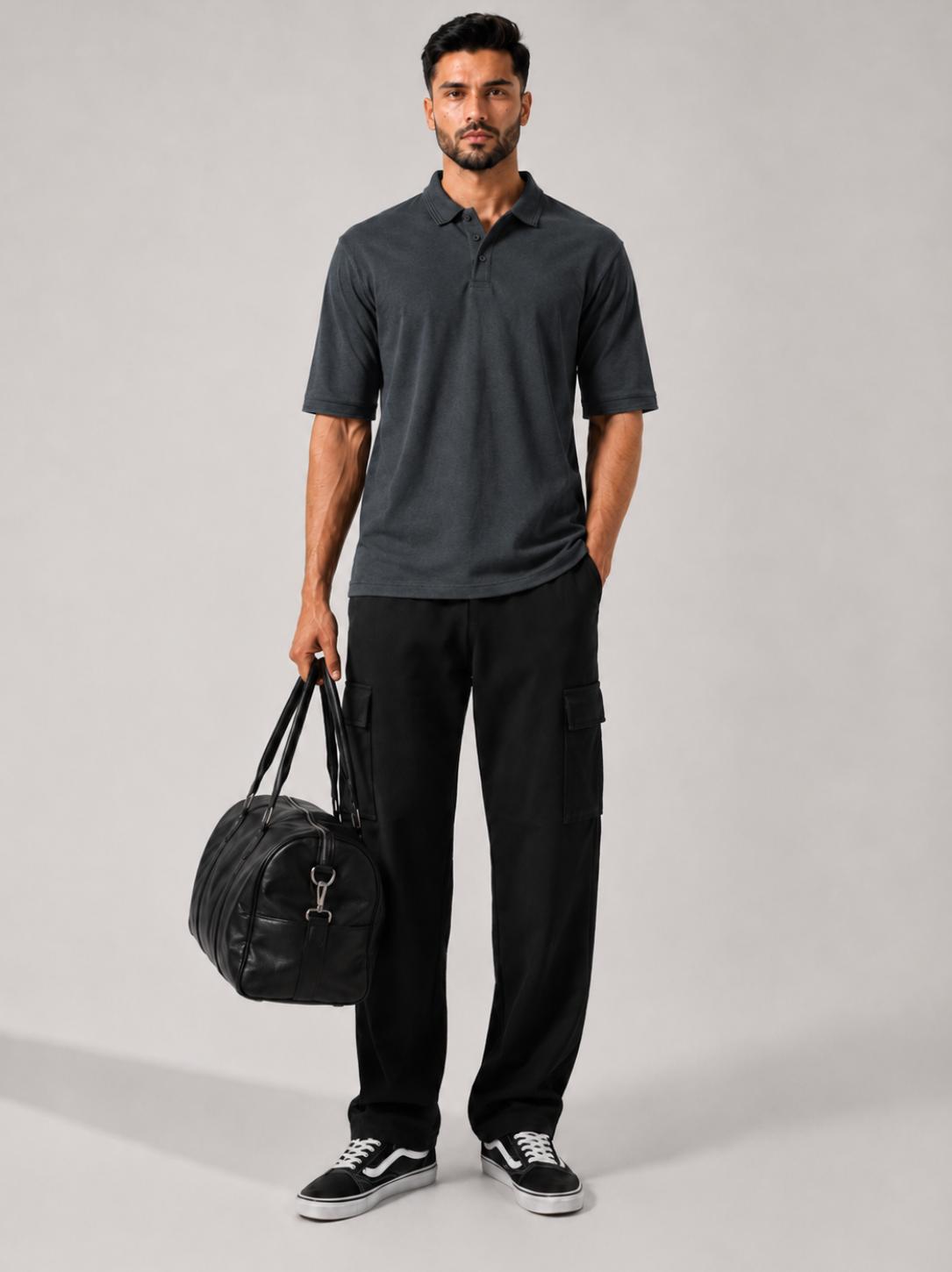 Signature Polo Heather Grey