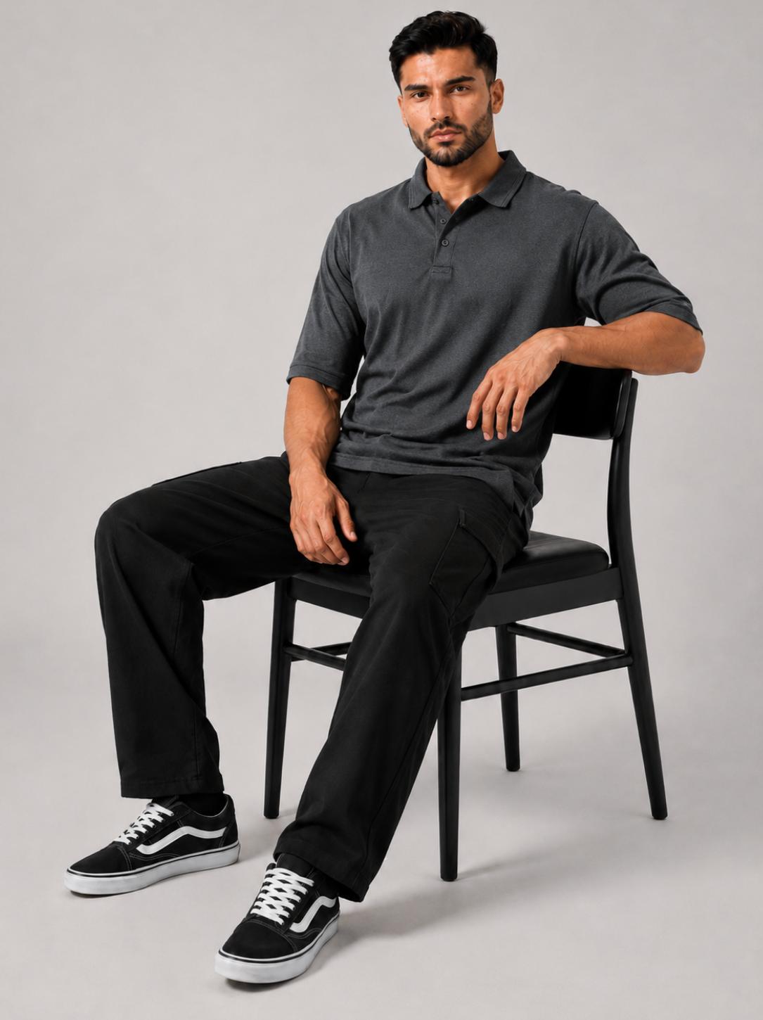 Signature Polo Heather Grey