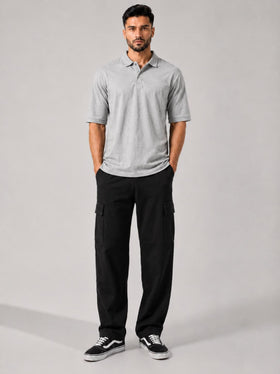 Signature Polo Heather Grey