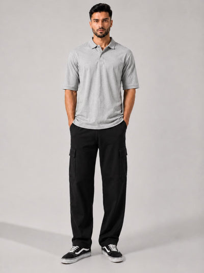 Signature Polo Heather Grey