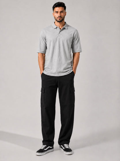 Signature Polo Heather Grey