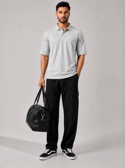 Signature Polo Heather Grey
