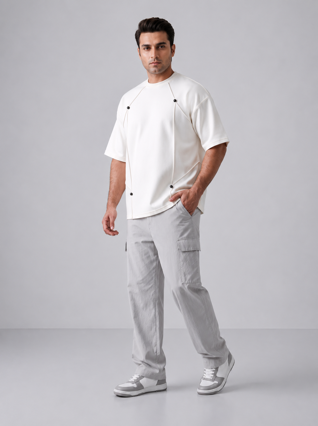 Monolith Box Fit Shirt Pure White