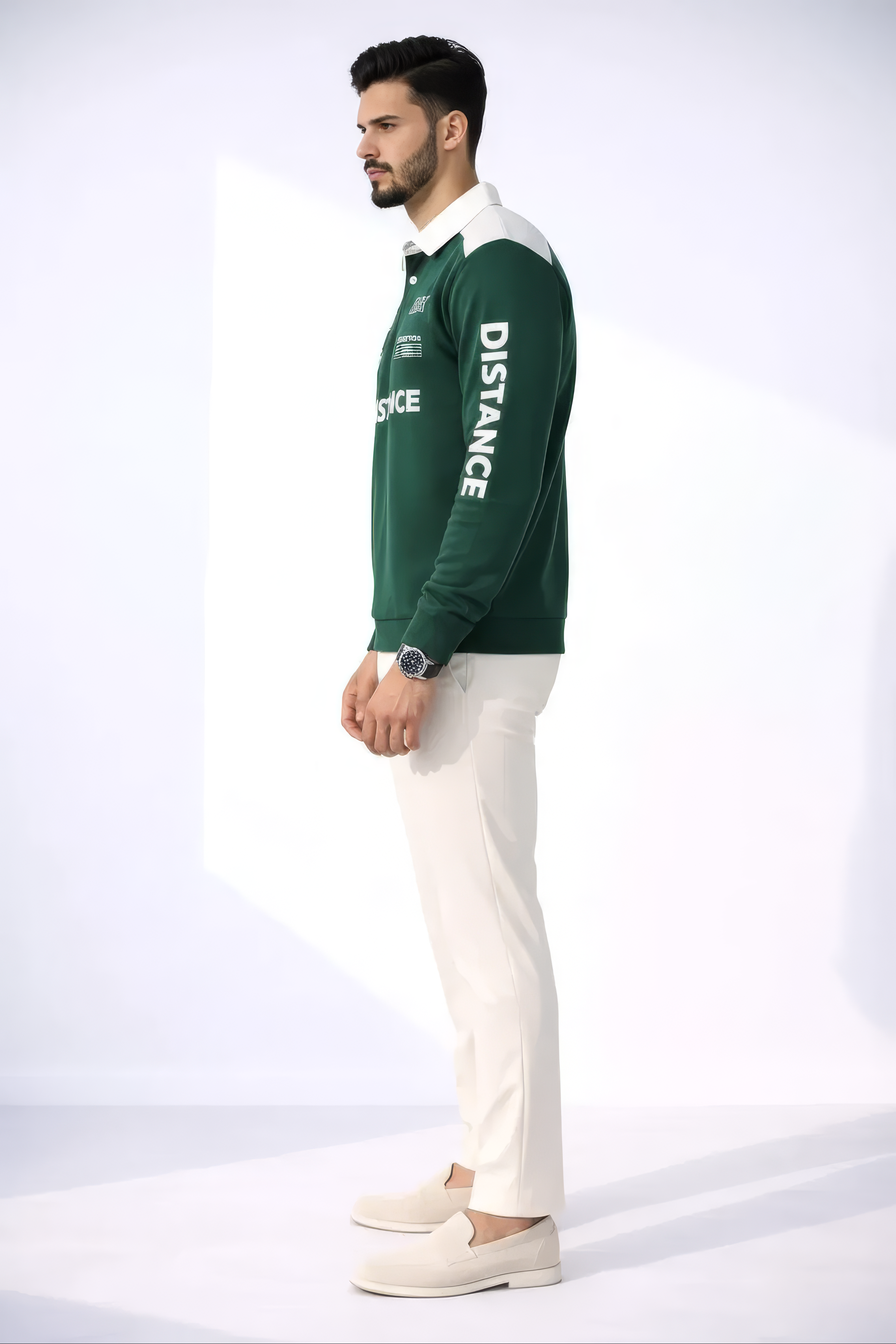 Summit Club Long Sleeve Polo - Emerald Green