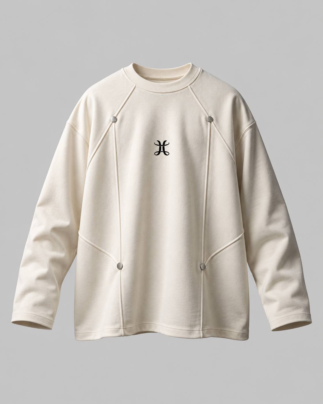 Monolith Contour Box Fit Long Sleeve — Cream White