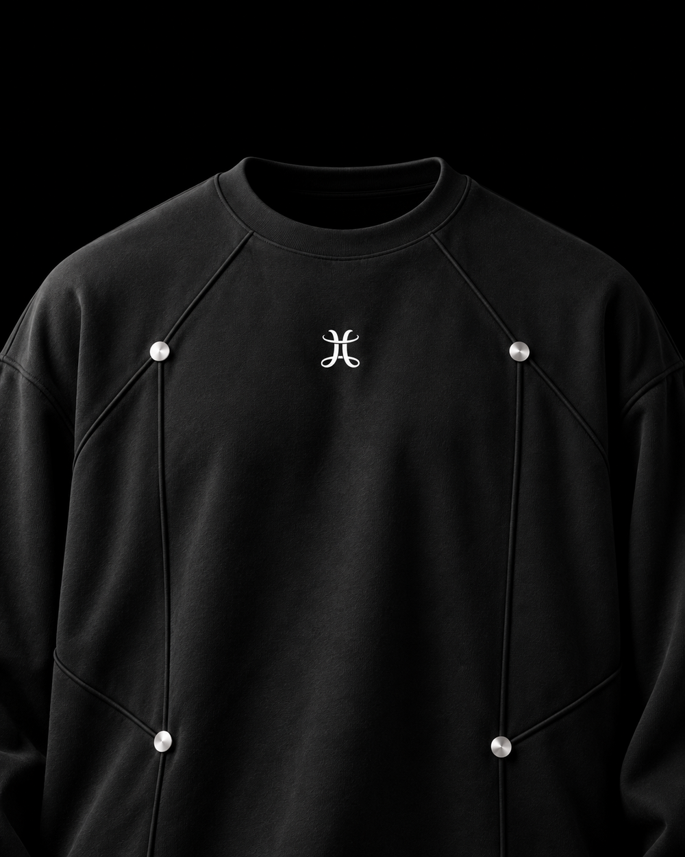 Monolith Contour Box Fit Long Sleeve — Jet Black.