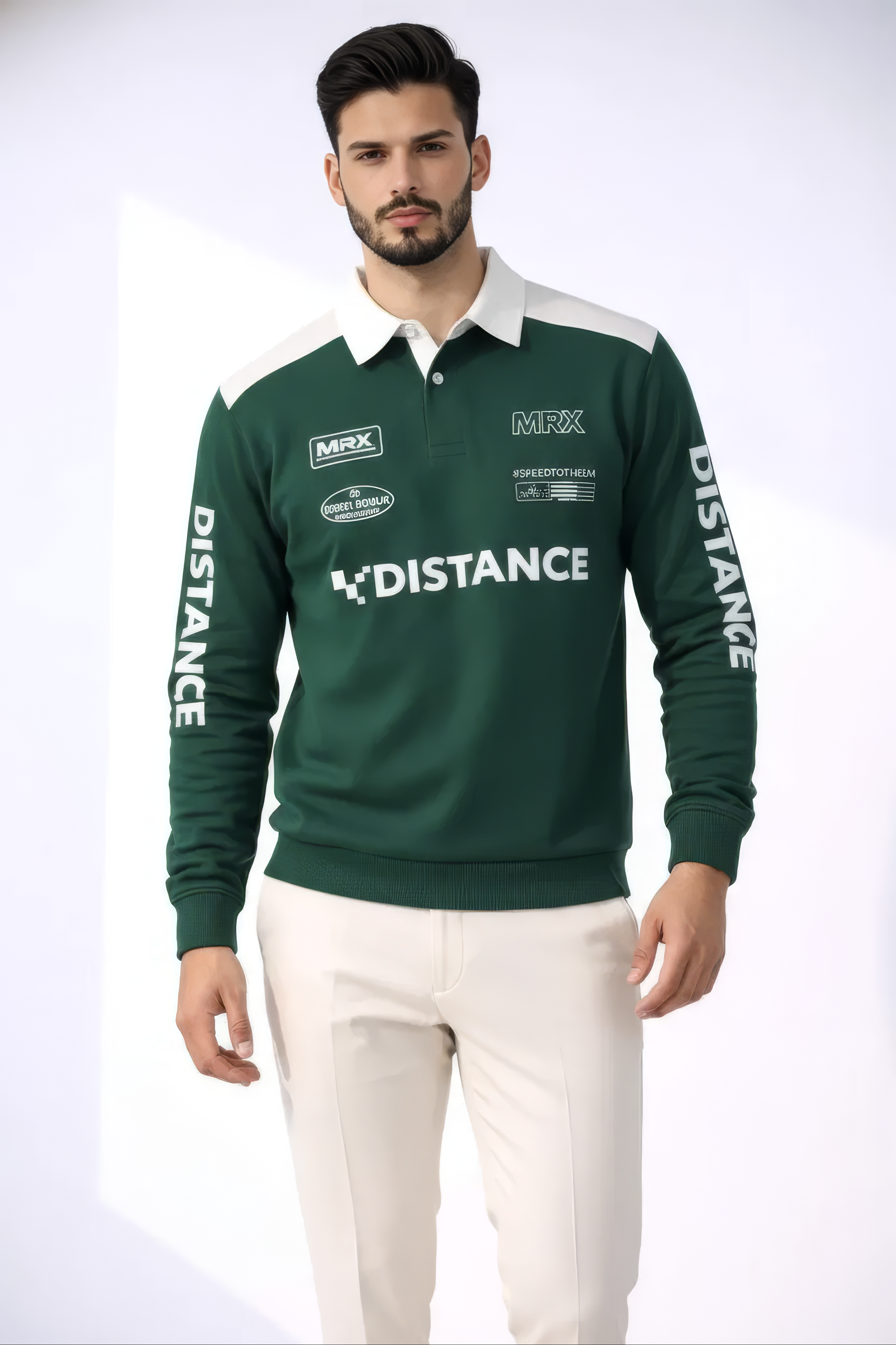 Summit Club Long Sleeve Polo - Emerald Green