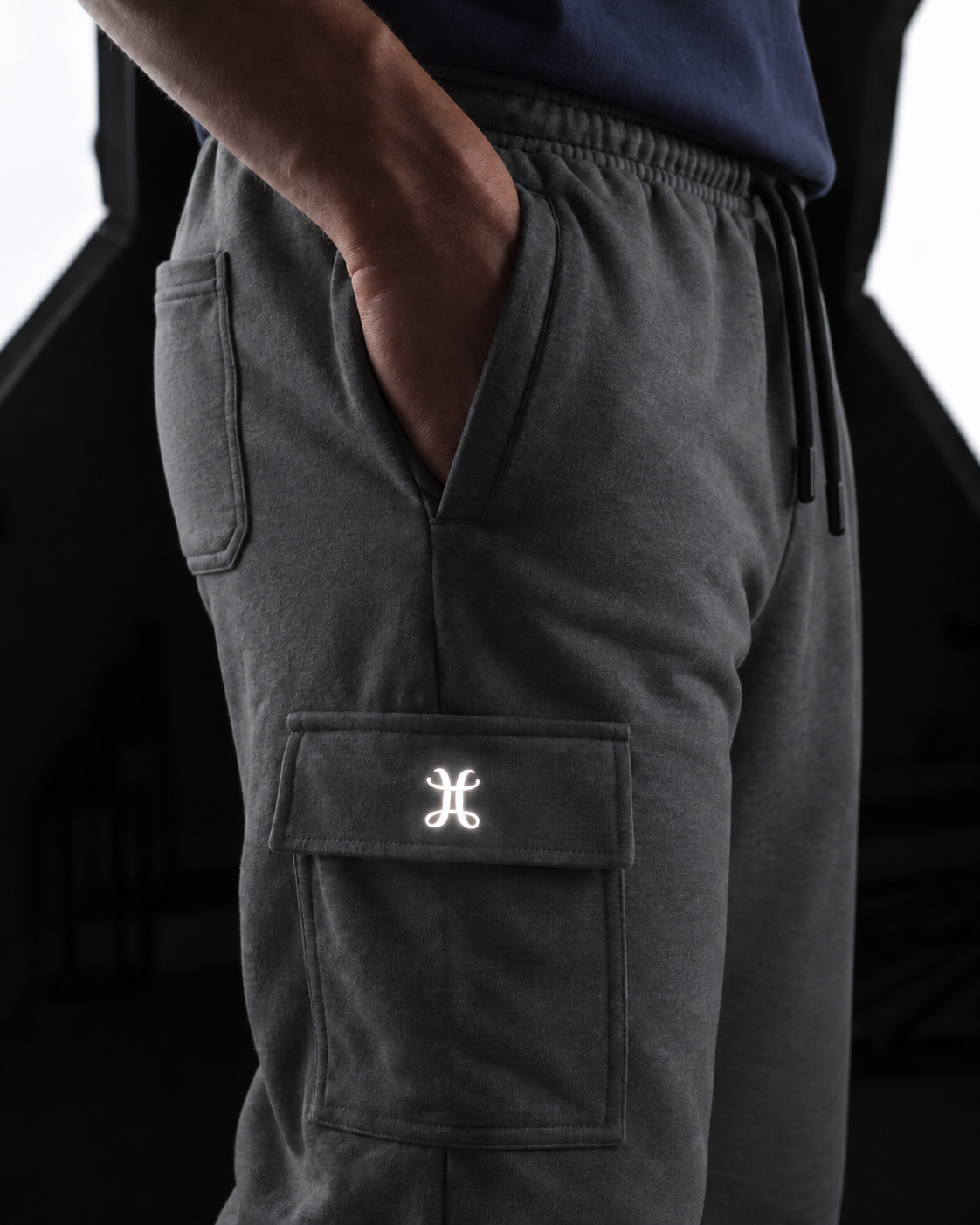 Structure Grey Straight Fit Cargo
